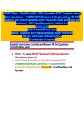&lpar;2&rpar; NR507 Week 8 Final Exam Due 22th December 2025 Complete Actual Exam Questions 1- 100 NR-507 Advanced Pathophysiology NR 507 Midterm and Finals Examplify Online Proctored Exam&period;pdf&NewLine;&NewLine;