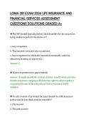 LOMA 281 EXAM 2026 LIFE INSURANCE AND&NewLine;FINANCIAL SERVICES ASSESSMENT&NewLine;QUESTIONS SOLUTIONS GRADED A&plus;