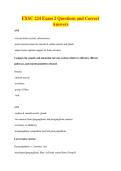 EXSC 224 Exam 2 Questions and Correct&NewLine;Answers