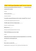 EXSC 224 Exam Questions and Correct Answer