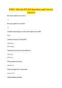 EXSC 224 Lab EXAM Questions and Correct&NewLine;Answers