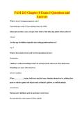FAM 253 Chapter 8 Exam 1 Questions and&NewLine;Answers