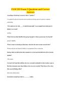 FAM 253 Exam 2 Questions and Correct&NewLine;Answers