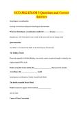 GCD 3022 EXAM 3 Questions and Correct&NewLine;Answers