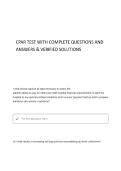 CPAR TEST WITH CORRECT QUESTIONS AND ANSWERS 100&percnt; VERIFIED SOLUTIONS