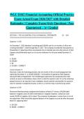 WGU D102 Financial Accounting Official Practice Exam Actual Exam 2026&sol;2027 with Detailed Rationales &vert; Complete Exam-Style Questions &vert; Pass Guaranteed &ndash; A&plus; Graded&NewLine;&NewLine;