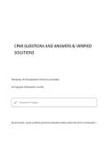 CPAR WITH CORRECT QUESTIONS AND ANSWERS 100&percnt; VERIFIED SOLUTIONS&NewLine;&NewLine;&NewLine;