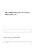 CPAR REVIEWER &lpar;MODULE 1 WITH CORRECT QUESTIONS AND ANSWERS 100&percnt; VERIFIED SOLUTIONS