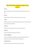 MGT 291 Exam 3 Questions and Correct&NewLine;Answers
