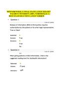NRNP 6568 WEEK 11 FINAL EXAM LATEST 2026-2027 &NewLine;WALDEN UNIVERSITY &lpar;100&percnt; VERIFIED Q & A &rpar; &NewLine;BEST EXAM SOLUTION LATEST VERSION 