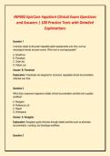 INP402 EpicCare Inpatient Clinical Exam Questions&NewLine;and Answers &vert; 100 Practice Tests with Detailed&NewLine;Explanations