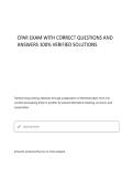 CPAR EXAM WITH CORRECT QUESTIONS AND ANSWERS 100&percnt; VERIFIED SOLUTIONS