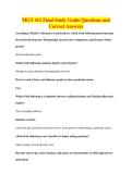 MGT 411 Final Study Guide Questions and&NewLine;Correct Answers