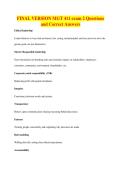 FINAL VERSION MGT 411 exam 2 Questions&NewLine;and Correct Answers