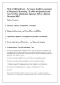 NUR 612 Final Exam &ndash; Advanced Health Assessment &NewLine;& Diagnostic Reasoning EXAM with Questions and &NewLine;Answers&sol;Plus a Rationale Updated 2026 A&plus;&sol;Instant &NewLine;Download PDF 