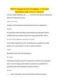 NFPA Standards for Firefighter 1-2 Exam&NewLine;Questions and Correct Answers