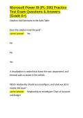 Microsoft Power BI &lpar;PL-300&rpar; Practice Test Exam Questions & Answers &lpar;Grade A&plus;&rpar;&period;docx&NewLine;&NewLine;