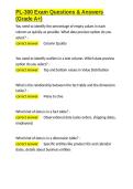 PL-300 Exam Questions & Answers &lpar;Grade A&plus;&rpar;&period;docx&NewLine;&NewLine;