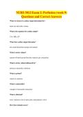 NURS 3812 Exam 2&colon; Perfusion &lpar;week 9&rpar;&NewLine;Questions and Correct Answers