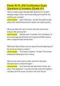 Power BI PL-300 Certification Exam Questions & Answers &lpar;Grade A&plus;&rpar;&period;docx&NewLine;&NewLine;