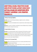AHIP Final Exam 2026&sol;2027 &ndash; Complete Study Guide with 955 Actual Questions & Verified Answers &vert; Medicare Certification Practice Exam &vert; 100&percnt; A&plus; Graded