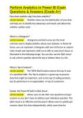 Perform Analytics in Power BI Exam Questions & Answers &lpar;Grade A&plus;&rpar;&period;docx&NewLine;&NewLine;