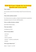 NURS 3812 Exam 2 &lpar;Module 10&rpar;&colon; Gas Exchange&NewLine;Questions and Correct Answers