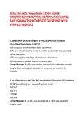 ZETA PHI BETA FINAL EXAM STUDY GUIDE COMPREHENSIVE REVIEW&colon; HISTORY&comma; AUXILIARIES&comma; AND FOUNDATION COMPLETE QUESTIONS WITH VERIFIED ANSWERS