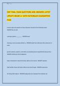 EMT FINAL EXAM QUESTIONS AND ANSWERS LATEST &NewLine;UPDATE GRADE A&plus; WITH RATIONALES GUARANTEED &NewLine;PASS  
