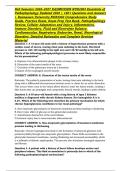 Fall Semester 2026&ndash;2027 RASMUSSEN NUR2063 Essentials of Pathophysiology Updated 2026 &vert; 190&plus; Questions and Answers &vert; Rasmussen University NUR2063 Comprehensive Study Guide&comma; Practice Exam&comma; Exam Prep Test Bank&comma; Pathophysiology Review&comma; Cellular Adaptation and