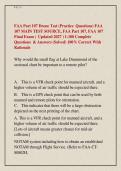 FAA Part 107 Drone Test &lpar;Practice  Questions&rpar; FAA &NewLine;107 MAIN TEST SOURCE&comma; FAA Part 107&comma; FAA 107 &NewLine;Final Exam &lpar;  Updated 2027 &rpar; 1-100 Complete &NewLine;Questions  & Answers &lpar;Solved&rpar; 100&percnt; Correct With  &NewLine;Rationale  