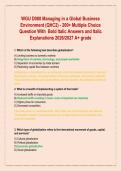 WGU D080 Managing in a Global Business &NewLine;Environment &lpar;QHC2&rpar; - 200&plus; Multiple Choice &NewLine;Question With Bold Italic Answers and Italic &NewLine;Explanations 2026&sol;2027 A&plus; grade