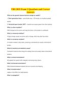 VBS 2032 Exam 2 Questions and Correct&NewLine;Answers
