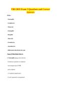VBS 2032 Exam 3 Questions and Correct&NewLine;Answers