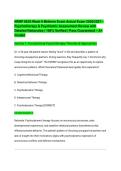 NRNP 6635 Week 6 Midterm Exam Actual Exam 2026&sol;2027 &ndash; Psychotherapy & Psychiatric Assessment Review with Detailed Rationales &vert; 100&percnt; Verified &vert; Pass Guaranteed &ndash; A&plus; Graded