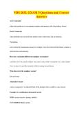 VBS 2032&colon; EXAM 3 Questions and Correct&NewLine;Answers
