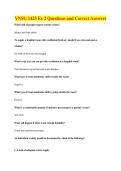 VNSG 1423 Ex 2 Questions and Correct Answer