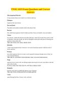 VNSG 1423 Exam Questions and Correct&NewLine;Answers