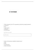 IT 105 GMU MIDTERM QUESTIONS AND VERIFIED ANSWERS&period;&period;