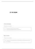 IT 105 QUIZ 2 QUESTIONS AND VERIFIED ANSWERS