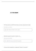 IT 105 FINAL QUESTIONS AND VERIFIED ANSWERS
