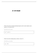 IT 105 MIDTERM QUESTIONS AND VERIFIED ANSWERS