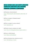 EHS101 WHMIS AND LAB SAFETY UPDATED&NewLine;COMPLETE QUESTIONS AND ANSWERS&NewLine;PREMIUM LEARNING COMPANION