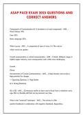 ASAP PACE EXAM 2025 QUESTIONS AND &NewLine;CORRECT ANSWERS