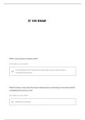 IT 105 MIDTERM QUESTIONS AND VERIFIED ANSWERS&period;&period;