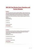 MN 568 Final Review Exam Questions and Correct Answers&NewLine;