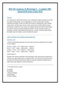 BIO 201 Anatomy & Physiology I &ndash; Complete 500&NewLine;Question Practice Exam 2026 