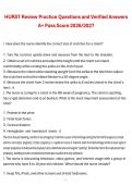 HURST Review Practice Questions and Verified Answers &vert; HURST Review &vert; 2026&sol;2027 &vert; Comprehensive NCLEX Nursing Study Guide
