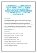 CON 1400V FINAL EXAM NEWEST 2026 &NewLine;ACTUAL EXAM&vert; COMPLETE 500 REAL &NewLine;EXAM QUESTIONS AND CORRECT &NewLine;VERIFIED ANSWERS&sol; ALREADY GRADED &NewLine;A&plus;&vert; CON 1400V FINAL EXAM REVIEW &NewLine;&lpar;MOST RECENT&excl;&excl;&rpar;