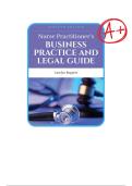 TEST BANK FOR Nurse Practitioner's Business Practice and Legal Guide 7th Edition by Carolyn Buppert latest edition 2024 ISBN&colon;9781284208542 COMPLETE GUIDE All CHAPTERS COVERED 100&percnt; VERIFIED A&plus; GRADE ASSURED&excl;&excl;&excl;&excl;&excl; NEW LATEST UPDATE&excl;&excl;&excl;&excl;&excl;